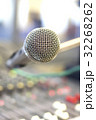 The microphone on the audio mixer.  32268262