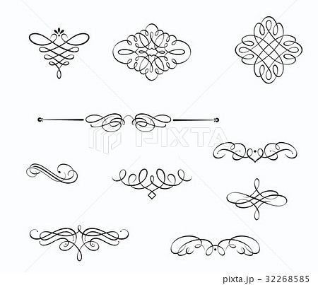 Decorative floral elements 32268585