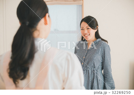 woman during pregnancy or shortly after childbirth 32269250