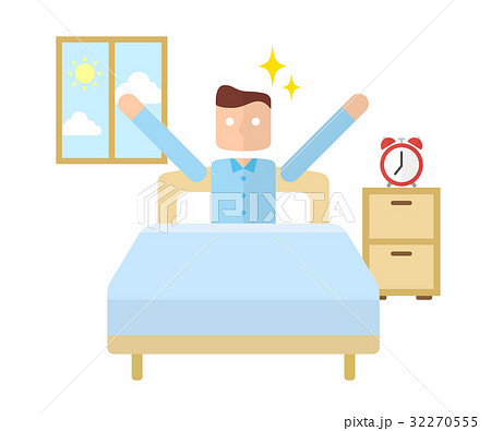 起床する男性 32270555