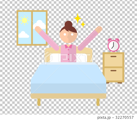 起床する女性 32270557