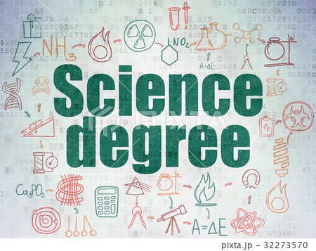 Science concept: Science Degree on Digital Data 32273570