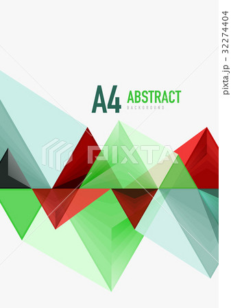 Triangular low poly vector a4 size geometric Triangular low poly vector a4 size geometric 32274404