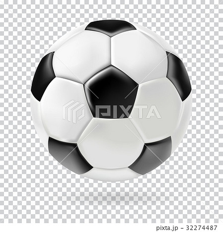 Vector 3d football isolated ball on transparent Vector 3d football isolated ball on transparent 32274487