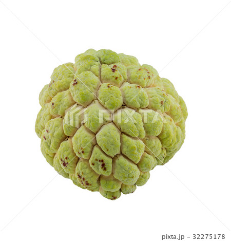 custard apple isolated on white background. 32275178