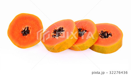 Papaya yellow isolated on white background Papaya yellow isolated on white background 32276436