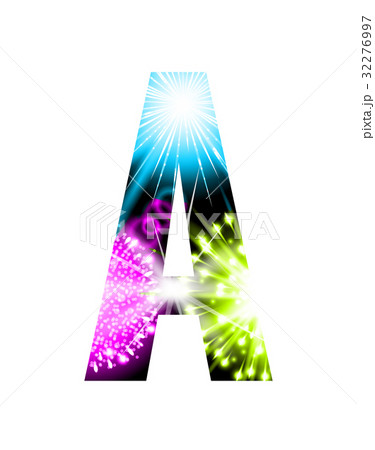 Sparkler firework letter isolated on white 32276997
