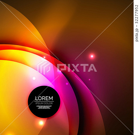 Overlapping circles on glowing abstract background 32277952