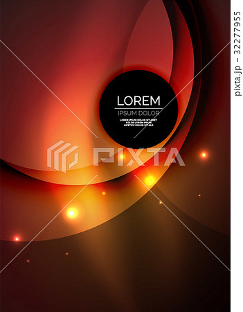 Overlapping circles on glowing abstract background 32277955