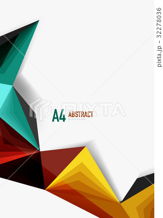 Vector low poly style 3d triangle line Vector low poly style 3d triangle line 32278036