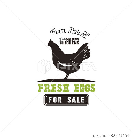 Farm fresh eggs poster, vintage rustic emblem with Farm fresh eggs poster, vintage rustic emblem with 32279156