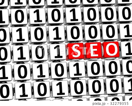 3D Word SEO inside zero one blocks 32279355