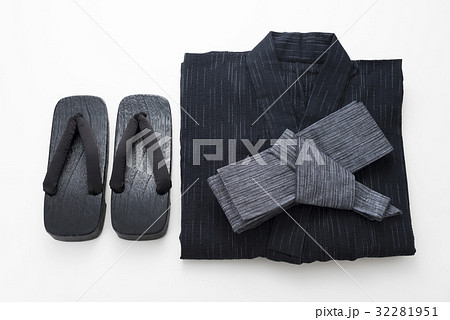 浴衣と帯と下駄 男性用 浴衣と帯と下駄 男性用 32281951