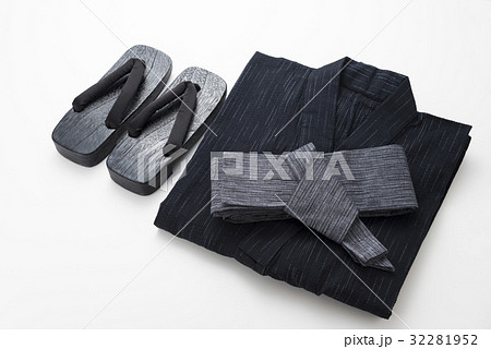 浴衣と帯と下駄　男性用 32281952