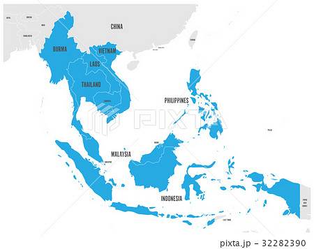 ASEAN Economic Community, AEC, map. ASEAN Economic Community, AEC, map. 32282390