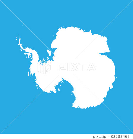 Silhouette map of Antarctica Silhouette map of Antarctica 32282462