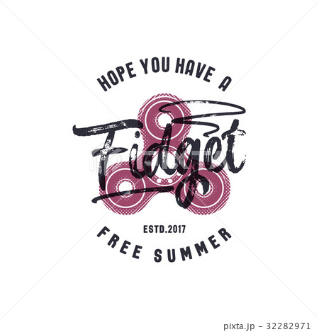 Hand Spinner emblem with funny sign - hope you Hand Spinner emblem with funny sign - hope you 32282971