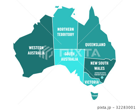 Simplified map of Australia 32283001
