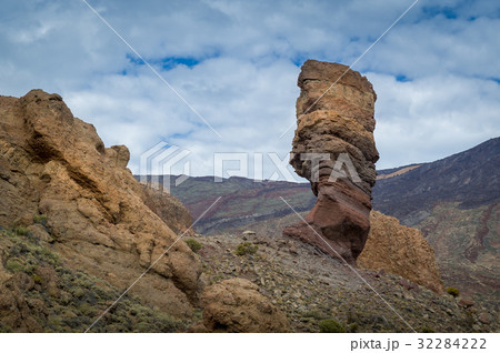 Garcia rock in the volcanic lava desert of 32284222