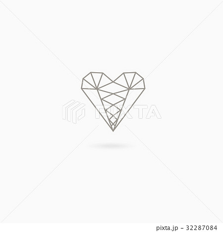 Simple linear heart 32287084
