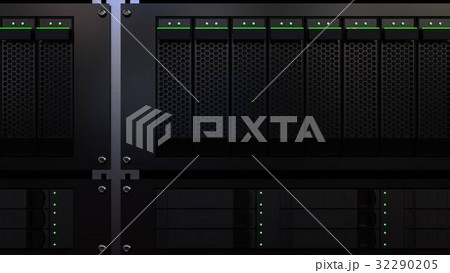 Server racks. Cloud storage technology or modern Server racks. Cloud storage technology or modern 32290205