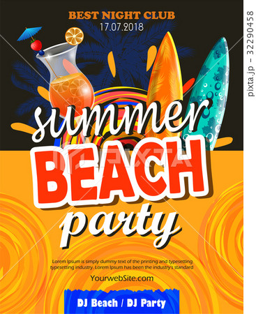 Beach Party Flyer 32290458