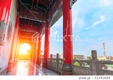beautiful and detailed asian style Chinese Temple 32291609