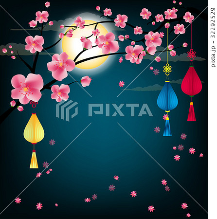 happy mid autumn festival chinese background 32292529