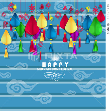 happy mid autumn festival chinese background 32292530