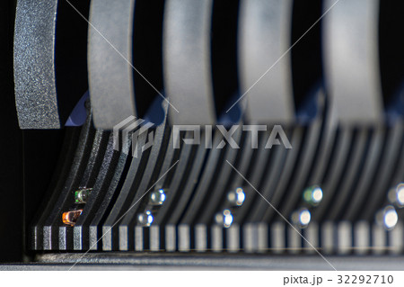 Computer server harddisk LED error alert sign Computer server harddisk LED error alert sign 32292710