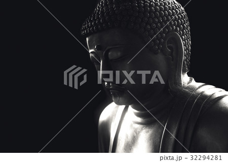 asian buddha on black for background asian buddha on black for background 32294281