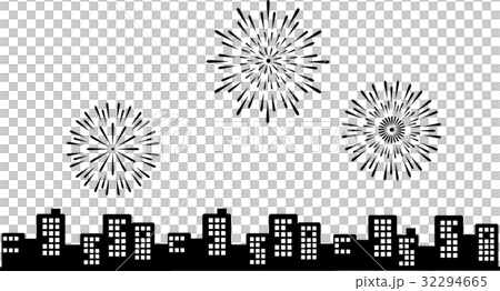 煙花顯示剪影 32294665