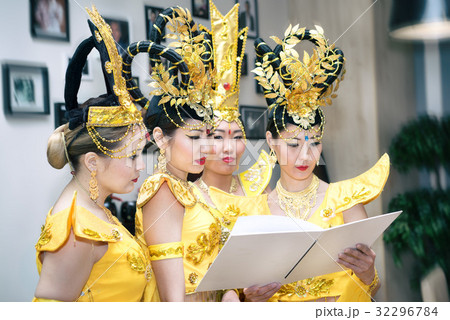 four asian women actresses in traditional thai four asian women actresses in traditional thai 32296784