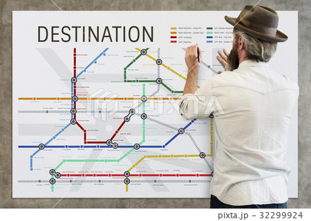 Route Map Destination Navigation Guidance Plan 32299924