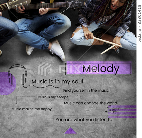Network connection graphic overlay on floor Network connection graphic overlay on floor 32301418