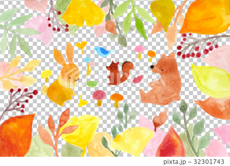 秋の水彩イラスト 32301743