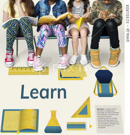 Network connection graphic overlay banner on floor 32301808