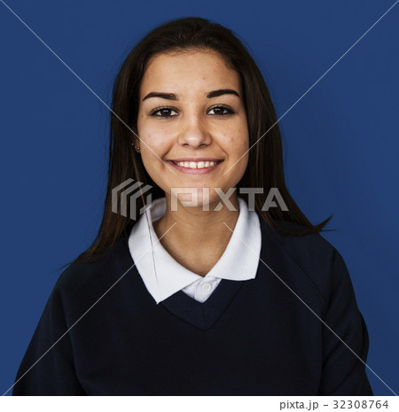Young Student in Uniform Studio Portrait 32308764