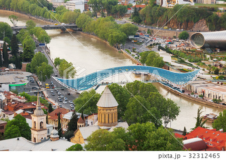 Panorama aerial view of Tbilisi, Georgia. Panorama aerial view of Tbilisi, Georgia. 32312465