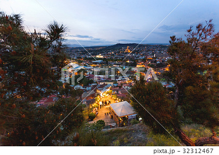 Sunset panorama view of Tbilisi,capital of Georgia Sunset panorama view of Tbilisi,capital of Georgia 32312467