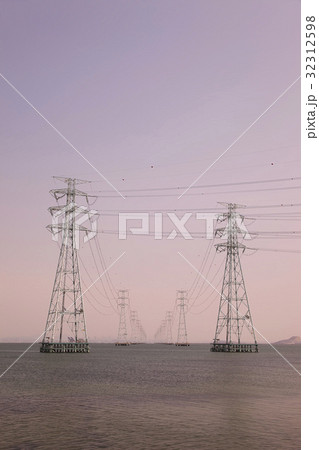 送電塔 始華湖 風景 32312598