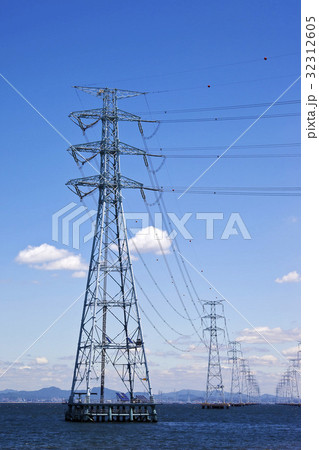 送電塔 始華湖 風景 32312605