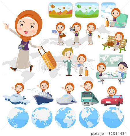 Arab woman travel 32314434