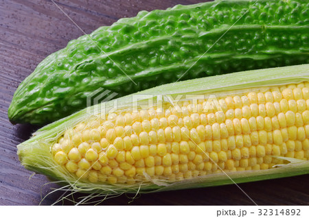 トウモロコシとゴーヤ 32314892