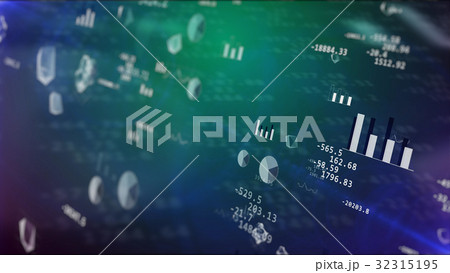 Business background with stock market elementsのイラスト素材 [32315195] - PIXTA