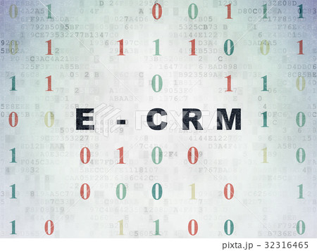 Business concept: E-CRM on Digital Data Paper Business concept: E-CRM on Digital Data Paper 32316465