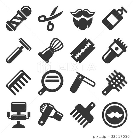 Barber Shop Icons Set 32317056