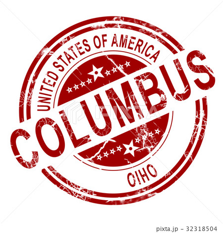 Columbus Ohio stamp with white background Columbus Ohio stamp with white background 32318504