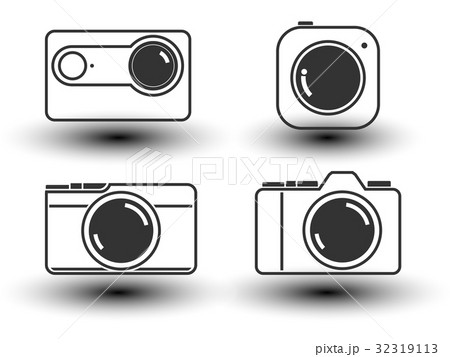 camera line icon vector illustration 32319113