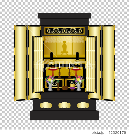 仏壇　イラスト素材 32320176